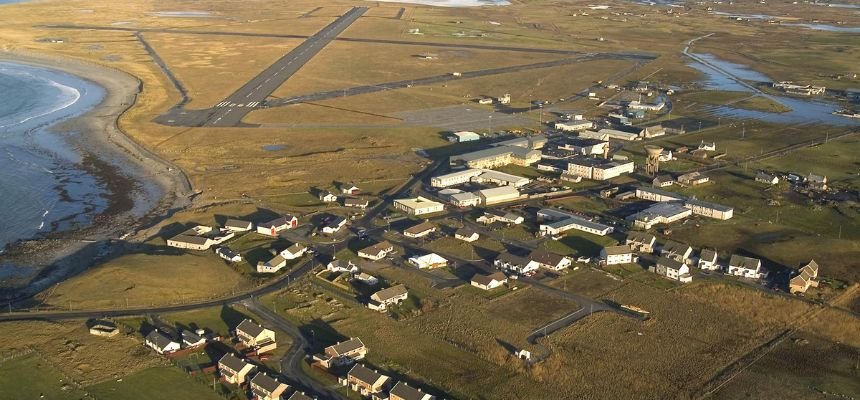 Loganair Benbecula Office in Scotland