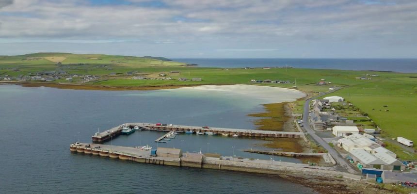 Loganair Westray Office in Scotland